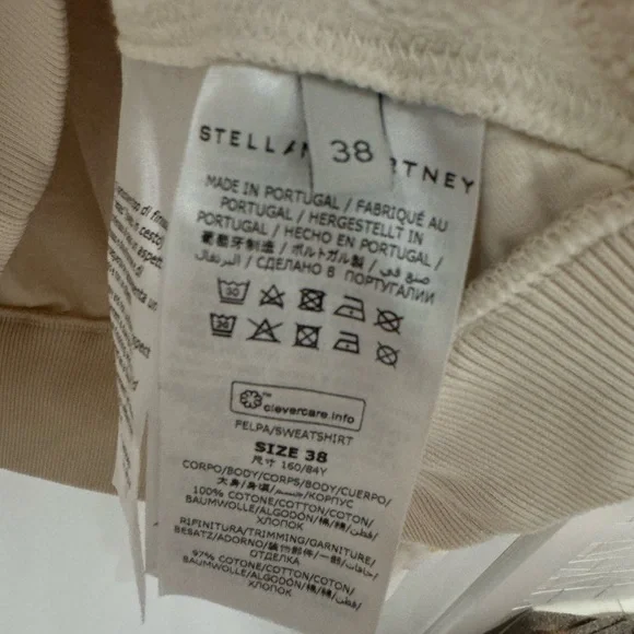 Stella McCartney Organic cotton sweatshirt featuring logo print.